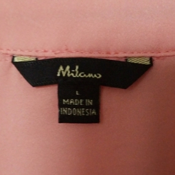 Milano peach sleeveless top large - Picture 2 of 6